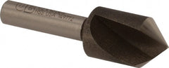 Precision Twist Drill - 1/2" Head Diam, 1/4" Shank Diam, 1 Flute 90° High Speed Steel Countersink - Exact Industrial Supply