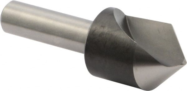 Precision Twist Drill - 3/4" Head Diam, 3/8" Shank Diam, 1 Flute 90° High Speed Steel Countersink - Exact Industrial Supply
