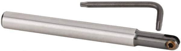 Kennametal - 1/2" Cut Diam, 1/2" Shank Diam, 5.12" OAL, Indexable Ball Nose End Mill - Exact Industrial Supply