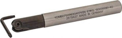 Kennametal - 3/4" Cut Diam, 3/8" Max Depth of Cut, 3/4" Shank Diam, 6.281" OAL, Indexable Ball Nose End Mill - 1.753" Head Length, Straight Shank, KDMB Toolholder, KDMB 0750.. Insert - Exact Industrial Supply