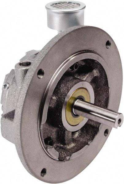 Gast - 0.92 hp Counterclockwise Flange Air Actuated Motor - 0:00 Gear Ratio, 3,000 Max RPM, 1.181" Shaft Length, 1/2" Shaft Diam - Exact Industrial Supply