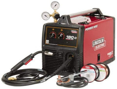 Lincoln Electric - 130A/20V at 30 Percent Duty Cycle, Single Phase MIG Welder - 180 Amperage Rate, 208V/230V Volt Input, DC Output, 18.6 Inch Long x 10.15 Inch Wide x 14 Inch High - Exact Industrial Supply