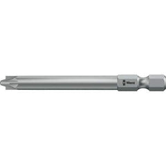 Wera - #2 Reversible Pozidriv/Slotted Screwdriver Bit - 2-3/4" OAL - Exact Industrial Supply