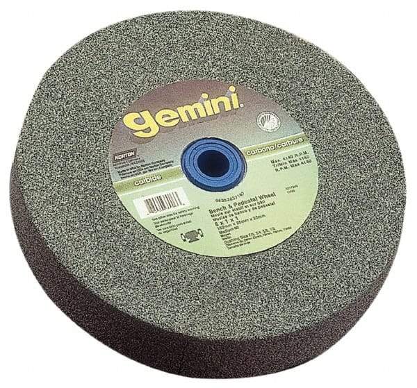 Norton - 24 Grit Aluminum Oxide Bench & Pedestal Grinding Wheel - 12" Diam x 1-1/2" Hole x 2" Thick, 2070 Max RPM, Very Coarse Grade - Exact Industrial Supply