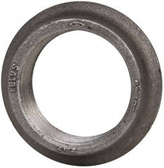 Made in USA - 2-1/2" Pipe, 4-1/16" Diam x 1/8" Thick, Tank Flange with Pilot - For Threaded Pipe, 3-5/32" Pilot Hole, 1" Overall Height, 3-9/32" Top Diam, Carbon Steel - Exact Industrial Supply