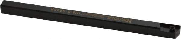 NIKCOLE MINI-SYSTEMS - External Thread, 140mm OAL, Right Hand Indexable Grooving Cutoff Toolholder - 8mm Shank Height x 8mm Shank Width, GIE Insert Style, THS Toolholder Style, Series Mini-Systems - Exact Industrial Supply