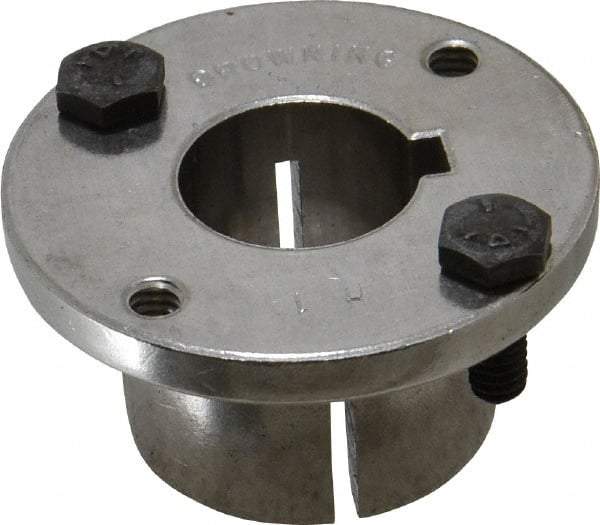 Browning - 1" Bore, 1/4" Wide Keyway, 1/8" Deep Keyway, H Sprocket Bushing - 1.57 to 1-5/8" Outside Diam, For Use with Split Taper Sprockets & Sheaves - Exact Industrial Supply