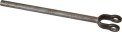 Value Collection - 7/8" Yoke Width, Carbon Steel, Plain Yoke - 3/8" Hole Diam, 27/32" Hole Center to Neck, 11/16" Yoke Arm Height, 3/8" Neck Diam, 1-9/32" Neck Length, 7" OAL - Exact Industrial Supply