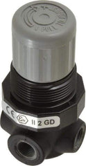 Norgren - 1/8" NPT Relief Valve - 0.7 CV Rate, 21 CFM, 100 Max psi, Knob Adjustment Actuator - Exact Industrial Supply