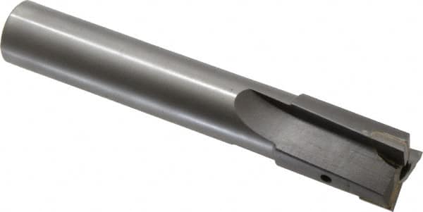 Made in USA - 1-3/16" Diam, 1" Shank, Diam, 3 Flutes, Straight Shank, Interchangeable Pilot Counterbore - Exact Industrial Supply