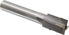 Made in USA - 1-3/8" Diam, 1" Shank, Diam, 4 Flutes, Straight Shank, Interchangeable Pilot Counterbore - 6-5/8" OAL, Bright Finish, Carbide-Tipped - Exact Industrial Supply