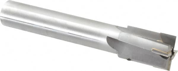 Made in USA - 1-9/16" Diam, 1-1/4" Shank, Diam, 4 Flutes, Straight Shank, Interchangeable Pilot Counterbore - Exact Industrial Supply