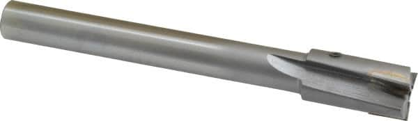 Made in USA - 11/16" Diam, 1/2" Shank, Diam, 3 Flutes, Straight Shank, Interchangeable Pilot Counterbore - Exact Industrial Supply