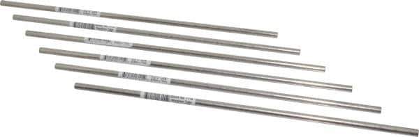 Made in USA - 1/4 Inch x 12 Inch Stainless Steel Round Tube - 0.194 Inch Inside Diameter, 0.028 Inch Wall Thickness, Type 304 - Exact Industrial Supply