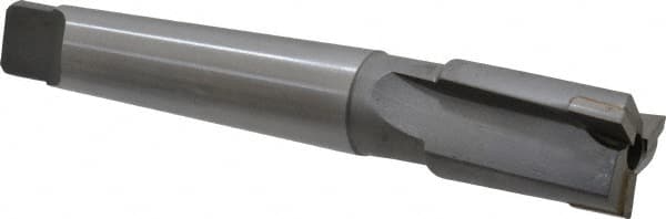 Made in USA - 1-1/8" Diam, 3 Flutes, Morse Taper Shank, Interchangeable Pilot Counterbore - Exact Industrial Supply