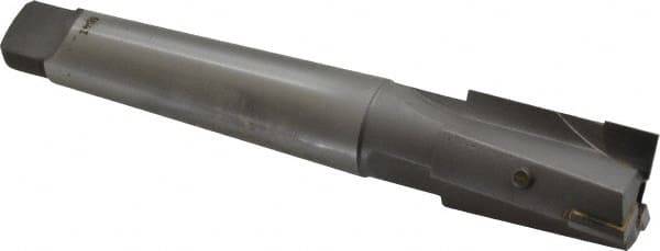 Made in USA - 1-3/16" Diam, 3 Flutes, Morse Taper Shank, Interchangeable Pilot Counterbore - Exact Industrial Supply