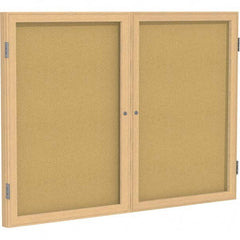 Ghent - Cork Bulletin Boards Style: Enclosed Cork Bulletin Boards Color: Natural Cork - Exact Industrial Supply