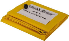 PRO-SAFE - Tarp-Shaped Heavy Duty Roof Leak Diverter - 7' Long x 7' Wide x 18 mil Thick, Yellow - Exact Industrial Supply