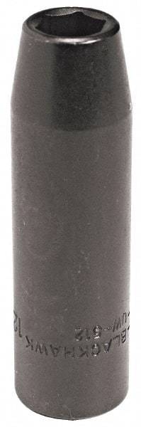 Blackhawk by Proto - 1/2" Drive 10mm Deep Impact Socket - 6 Points, 3-7/32" OAL - Exact Industrial Supply