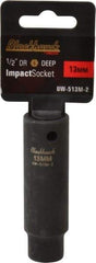 Blackhawk by Proto - 1/2" Drive 13mm Deep Impact Socket - 6 Points, 3-7/32" OAL - Exact Industrial Supply
