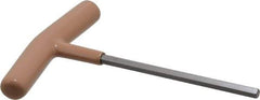 Paramount - 6mm Hex, T-Handle Cushion Grip, Hex Key - 6" OAL, Steel, Metric System of Measurement - Exact Industrial Supply
