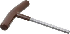 Paramount - 5/16" Hex, T-Handle Cushion Grip, Hex Key - 6" OAL, Steel, Inch System of Measurement - Exact Industrial Supply