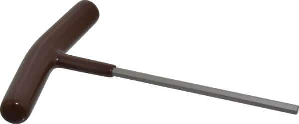 Paramount - 3/16" Hex, T-Handle Cushion Grip, Hex Key - 6" OAL, Steel, Inch System of Measurement - Exact Industrial Supply