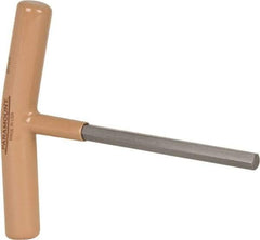 Paramount - 8mm Hex, T-Handle Cushion Grip, Hex Key - 6" OAL, Steel, Metric System of Measurement - Exact Industrial Supply