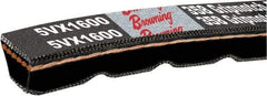 Browning - Section 3VX, 3/8" Wide, 118" Outside Length, Gripnotch V-Belt - Rubber Compound, 358 Gripnotch, No. 3VX1180 - Exact Industrial Supply