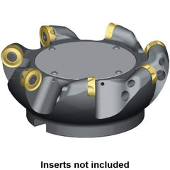 Kennametal - 100mm Cut Diam, 10mm Max Depth, 32mm Arbor Hole, 6 Inserts, RCGT 2006... Insert Style, Indexable Copy Face Mill - 18,000 Max RPM, 63mm High, Series KSRM - Exact Industrial Supply