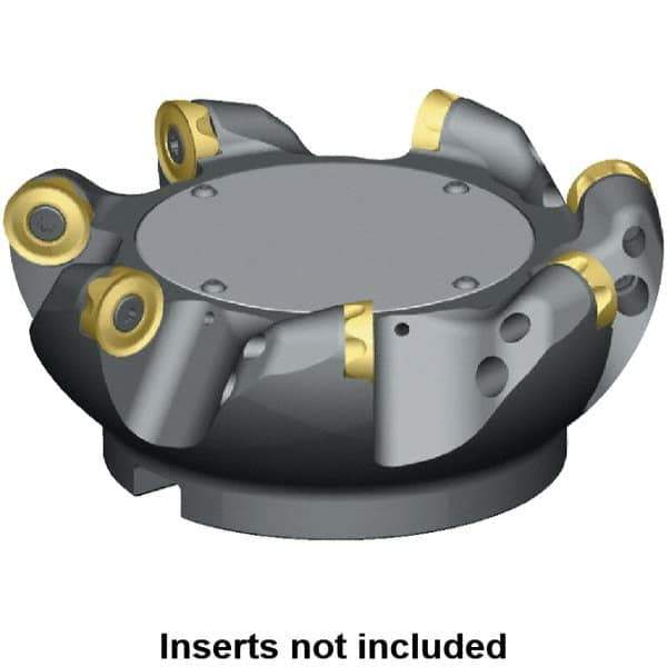 Kennametal - 63mm Cut Diam, 10mm Max Depth, 22mm Arbor Hole, 4 Inserts, RCGT 2006... Insert Style, Indexable Copy Face Mill - 26,000 Max RPM, 50mm High, Series KSRM - Exact Industrial Supply