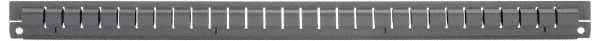 Vidmar - Tool Box Steel Drawer Divider - 2-5/8" Wide x 25-1/2" Deep x 7" High, Gray, For Vidmar Cabinets - Exact Industrial Supply