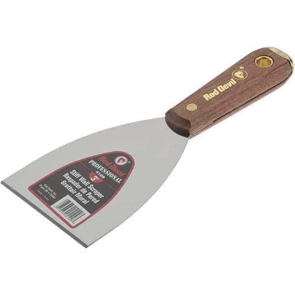 Red Devil - Putty & Taping Knives - 3" STIFF RED DEVIL ZIP-AWAY SCRAPR - Exact Industrial Supply