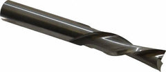 Onsrud - 3/8" Cutting Diam x 1-1/4" Length of Cut, 2 Flute, Downcut Spiral Router Bit - Uncoated, Right Hand Cut, Solid Carbide, 3" OAL x 3/8" Shank Diam, Double Edge, 30° Helix Angle - Exact Industrial Supply