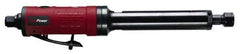 Chicago Pneumatic - 1/4" Collet, Straight Handle, Straight Air Die Grinder - 22,000 RPM, Rear Exhaust, 11.2 CFM, 0.42 hp, 6.21 bar, 1/4" Inlet - Exact Industrial Supply