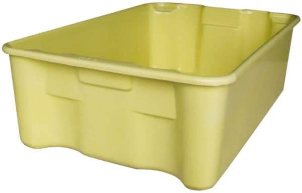 MFG Tray - 500 Lb Load Capacity White Fiberglass Tote Container - Stacking, Nesting, 42-1/2" Long x 20" Wide x 14.3" High - Exact Industrial Supply