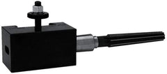 Dorian Tool - Series CA, #5 Morse Taper Tool Post Holder - 450mm Lathe Swing, 2-1/2" OAH x 4-1/2" OAL, 1-1/4" Centerline Height - Exact Industrial Supply