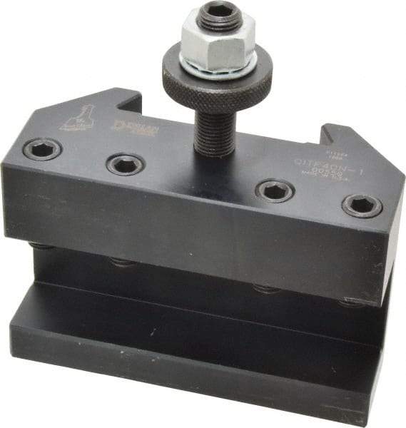 Dorian Tool - Series CA, #1 Turning & Facing Tool Post Holder, For QITP40N Toolpost - 450mm Lathe Swing, 3" OAH x 4-1/2" OAL, 1-1/4" Max Tool Cutting Size, 55.93mm Centerline Height - Exact Industrial Supply