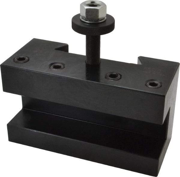 Dorian Tool - Series EA, #1 Turning & Facing Tool Post Holder - 635mm & Up Lathe Swing, 4" OAH x 7" OAL, 1-1/2" Max Tool Cutting Size, 3" Centerline Height - Exact Industrial Supply