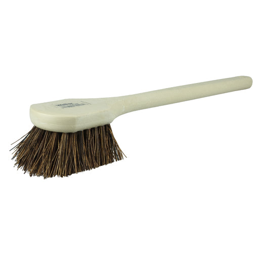 20″ Utility Scrub Brush, Palmyra Fill, Long Handle, Foam Block - Exact Industrial Supply