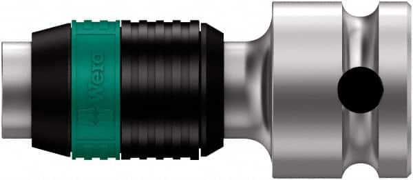 Wera - 3/8" Drive, 1/4" Insert, Hex Drive Bit Adapter - Exact Industrial Supply