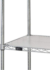 Quantum Storage - 24" Wide, Open Shelving Accessory/Component - HDPE, Polyethylene Finish, 48" Long, Use with Wire Shelving Units - Exact Industrial Supply