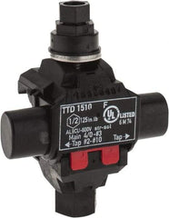 Ideal - 10 to 2 (Tap), 3 to 4/0 (Run) AWG Compatible, Tap Connector - 2.2" OAL x 1.8" OAW x 3.1" OAH - Exact Industrial Supply