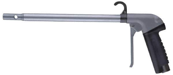 Guardair - 120 Max psi Maximum Power Venturi Nozzle Pistol Grip Blow Gun - 3/8 NPT, 18" Tube Length, Aluminum - Exact Industrial Supply