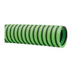 Continental ContiTech - -20 to 180°F, 1-1/2" Inside x 1.78" Outside Diam, Thermoplastic Liquid Suction & Discharge Hose - Green & Black, 100' Long, 29 Vacuum Rating, 50 psi Working & 150 psi Brust Pressure - Exact Industrial Supply