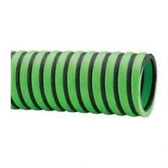 Continental ContiTech - -20 to 180°F, 2 Inch Inside x 2.4 Inch Outside Diameter, Thermoplastic Liquid Suction and Discharge Hose - Green and Black, 100 Ft. Long, 29 Vacuum Rating, 50 psi Working and 150 psi Brust Pressure - Exact Industrial Supply