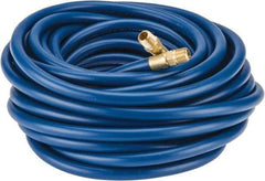 Continental ContiTech - 1/4" ID x 1/2" OD 50' Long Multipurpose Air Hose - MNPT x MNPT Ends, 300 Working psi, -10 to 158°F, 1/4" Fitting, Blue - Exact Industrial Supply