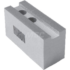 Huron Machine Products - Soft Lathe Chuck Jaws; Jaw Type: Square ; Material: 6160 Aluminum ; Jaw Interface Type: 1.5mm x 60? Serrated ; Maximum Compatible Chuck Diameter (Inch): 15 ; Minimum Compatible Chuck Diameter (Inch): 1 ; Overall Height (Inch): 2- - Exact Industrial Supply