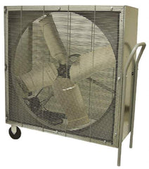 TPI - 36" Blade, Belt Drive, 1/2 hp, 14,500 CFM, Floor Stand Blower with Wheels - 8 Amps, 120 Volts, 1 Speed, Single Phase - Exact Industrial Supply