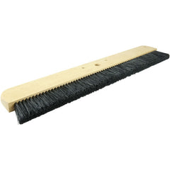 24″ Cement Finishing Brush, Wood Block, Black Polypropylene Fill, 2-1/4″ Trim - Exact Industrial Supply